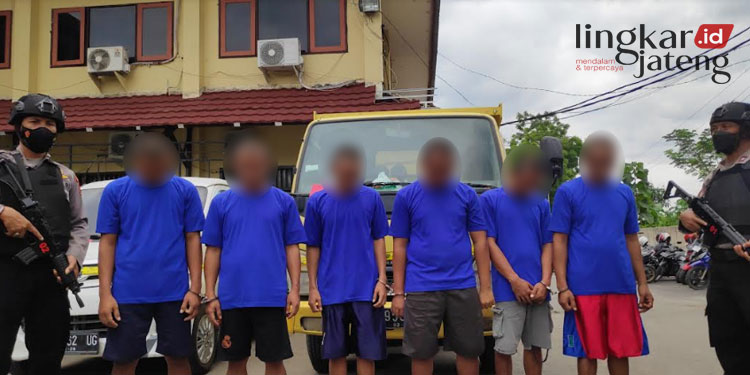 Kasus Pencurian Dump Truk di 2 TKP Polres Rembang Ciduk 6 Pelaku.