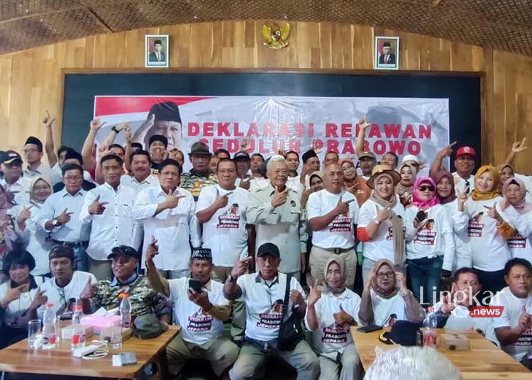 Dukung Prabowo Capres 2024 Ratusan Relawan Gelar Deklarasi di Jepara