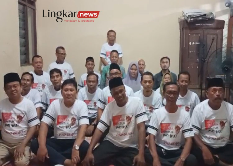 tangkapan layar video deklarasi paguyuban kades dukung tokoh tertentu